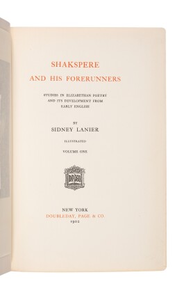  A reference work on William Shakespeare from the library of Mark Twain