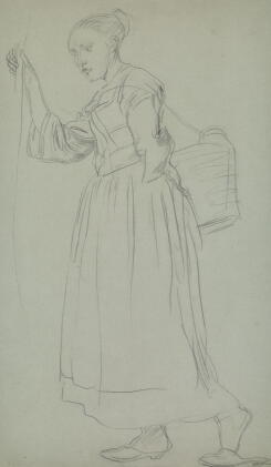 Catalog image of augustus john, r.a. | dorelia standing; equihen fishergirl