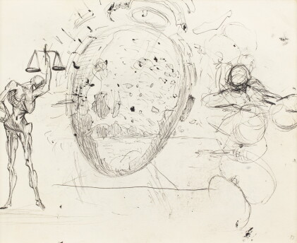 Catalog image of salvador dalí | etude pour le tableau vitesse maximale de la vierge de raphaël …