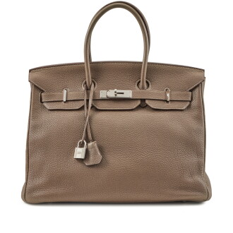 View 1 of Lot 72: Etoupe Togo Birkin 35 Palladium Hardware, 2009