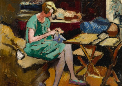 Catalog image of Femme cousant