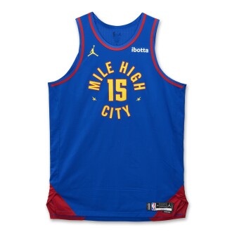 View 1 of Lot 2: Nikola Jokić Denver Nuggets 2025-2026 Emirates NBA Cup Game Worn Statement Edition Jersey | Double-Double
