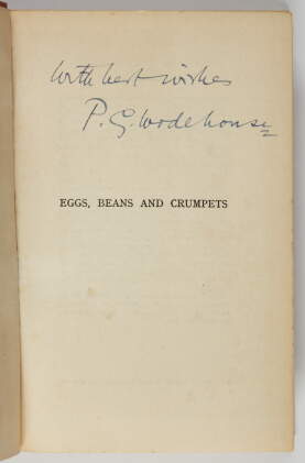 Catalog image of wodehouse, collection of 10 short story volumes, 1914-76, including the man ups…