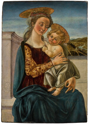 Catalog image of the virgin and child before a landscape |《風景前的聖母與聖嬰》