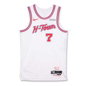 View 1 of Lot 4: Kevin Durant Houston Rockets 2025-2026 Game Worn City Edition Jersey 