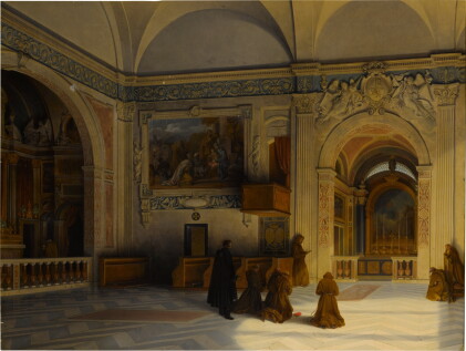 Catalog image of Monks in a Church Interior