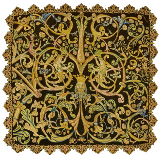 View 1 of Lot 583: A Portuguese Needlework Carpet, Arraiolos, 18th Century