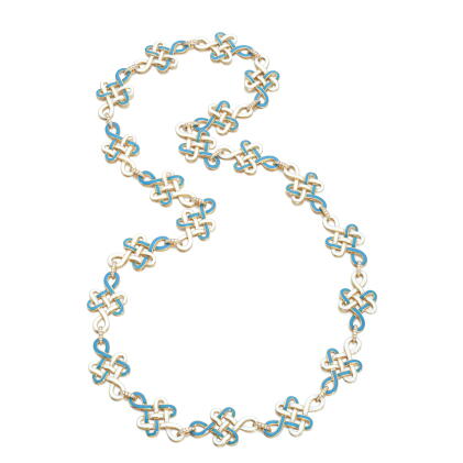 Catalog image of Enamel and diamond sautoir, 1970s