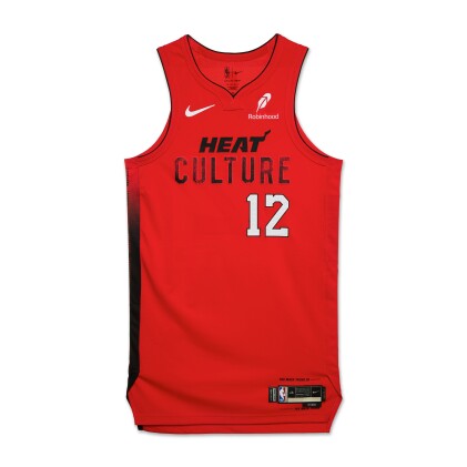 View 1 of Lot 149: Dru Smith Miami Heat 2024-2025 Game Worn City Edition Jersey 