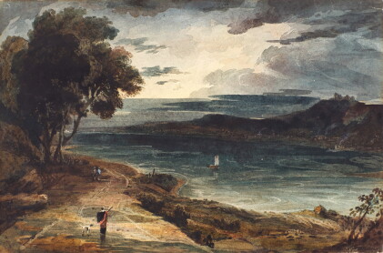 Catalog image of A river estuary at sunset