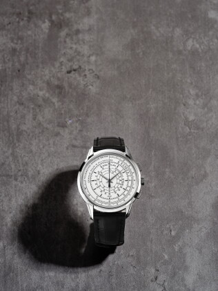 Catalog image of Reference 5975 | A limited edition white gold multi-scale chronograph wristwatc…