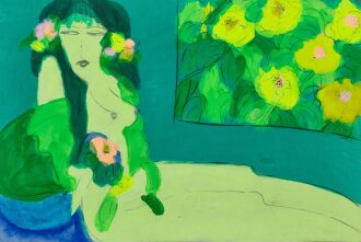 View 1 of Lot 520: Walasse Ting 丁雄泉  | Lady  仕女