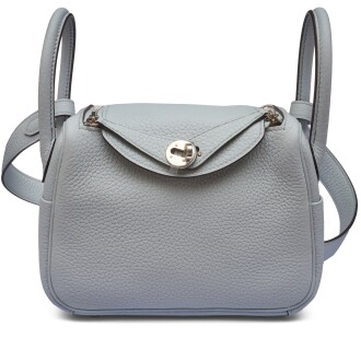 View 1 of Lot 120: Bleu Pale Clémence Mini Lindy 20 Palladium Hardware, 2023