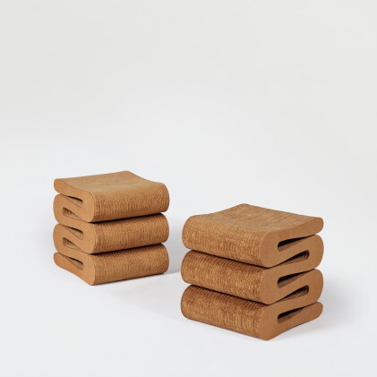 Catalog image of Pair of "Wiggle" Stools