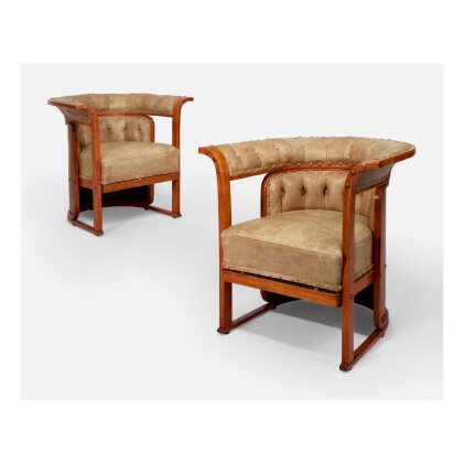 Catalog image of josef hoffmann | pair of "buenos aires" chairs, model no. 675/f
