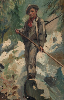 Catalog image of giovanni giacometti | junger mann auf felsblock