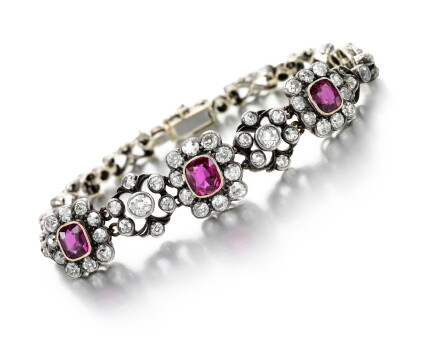Catalog image of ruby and diamond bracelet
