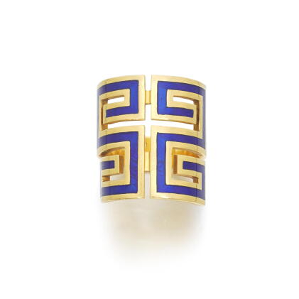 Catalog image of Gold and enamel ring, circa 1971