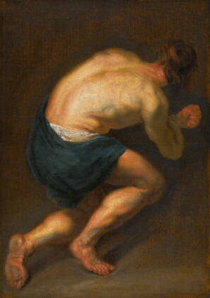 Catalog image of Sketch of a kneeling man, the Prodigal Son