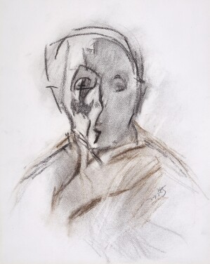 View 1 of Lot 10: Self-Portrait with Eyes Closed