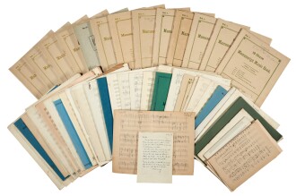 View 1 of Lot 85: E. Wellesz. Archive of autograph manuscripts of his compositions, 1917-1971