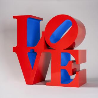 View 1 of Lot 206: LOVE (Red Outside Blue Inside)