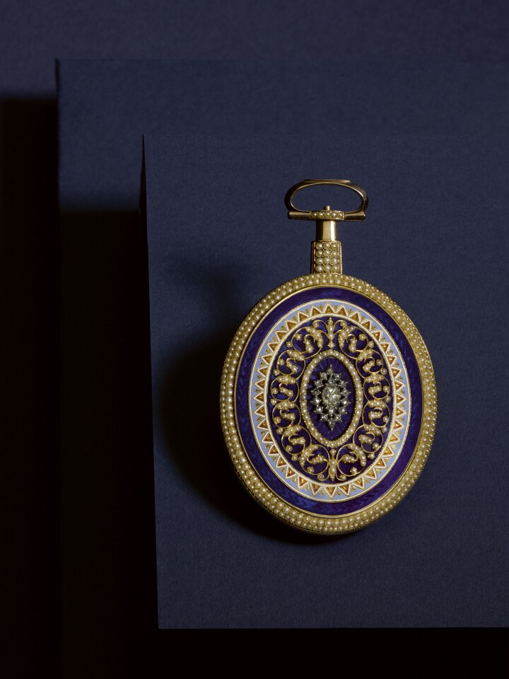 William Anthony, London, A Magnificent and Very Rare 8-Day Gold, Enamel, Split-Pearl and Diamond-Set Duplex Watch Made for the Chinese Market 1797, No. 1898.