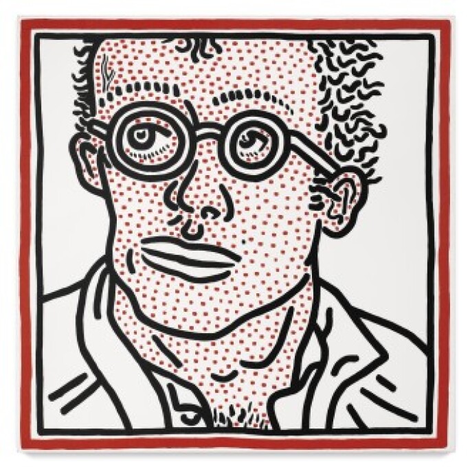 Keith Haring self-portrait
