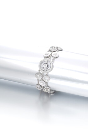 Catalog image of chopard | diamond bracelet, 'happy diamonds'