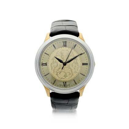Catalog image of buccellati | ornatino a white and yellow gold automatic wristwatch, circa 2015