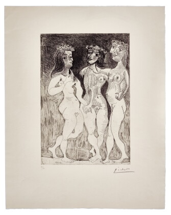 Catalog image of Les trois grâces couronnées de fleurs