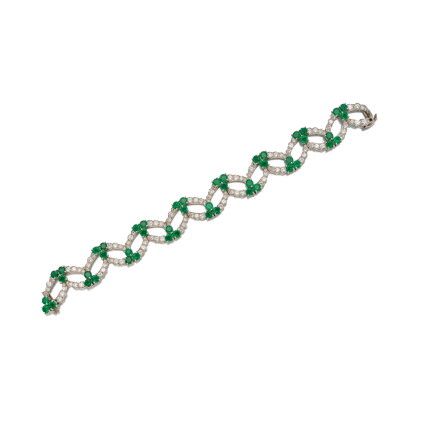 Catalog image of Emerald and Diamond Bracelet
