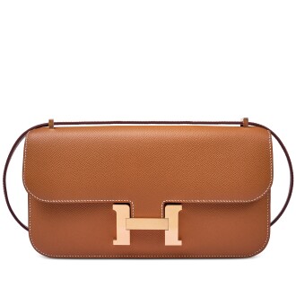 View 1 of Lot 35: Gold Epsom Constance Elan Rose Gold Hardware, 2024