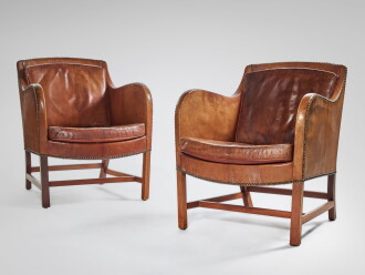 View 1 of Lot 148: Pair of "Mix" Easy Armchairs