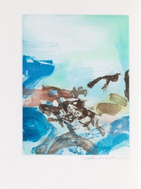 View 1 of Lot 180:  Randonnées. Paris, Yves Rivière, 1974. In-4. En feuilles. Un des 24 exemplaires d'artiste.