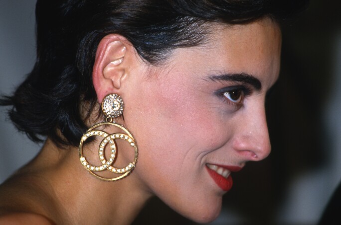 authentic chanel earrings