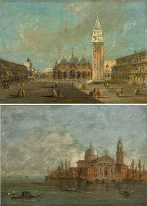 Catalog image of venice, a view of the piazza san marco; and a view of san giorgio maggiore