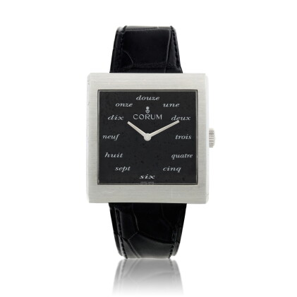 Catalog image of Reference 157.181.20 Buckingham, A stainless steel rectangular shaped wristwatc…