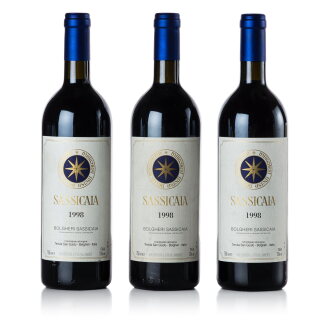 View 1 of Lot 447: Sassicaia 1998  (3 BT)