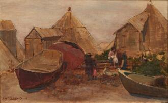 View 1 of Lot 568: Ice Houses at Sea Bright, New Jersey