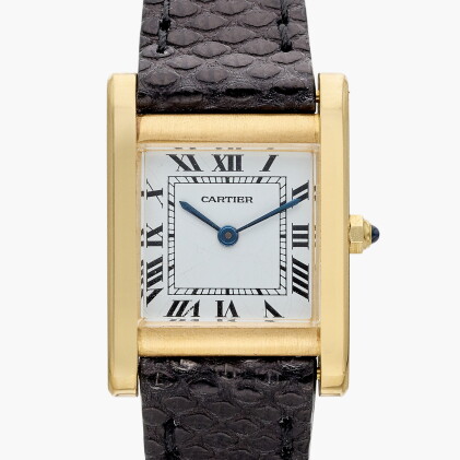 Catalog image of Tank Normale | a yellow gold wristwatch, Circa 1990