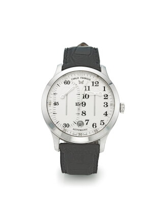 Catalog image of carlo ferrara | a limited edition white gold automatic wristwatch with date cir…