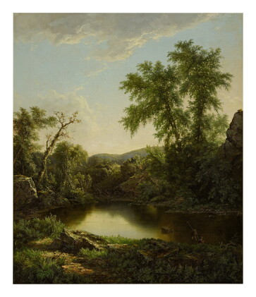 Catalog image of william mason brown | fishermen by a mountain lake