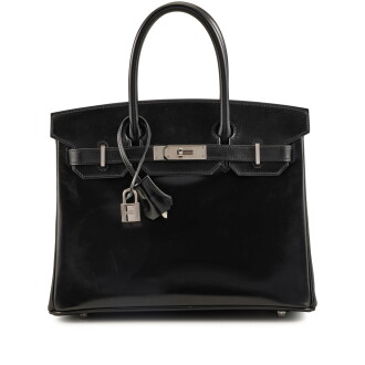 View 1 of Lot 81: Black Box Birkin 30 Palladium Hardware, 2019