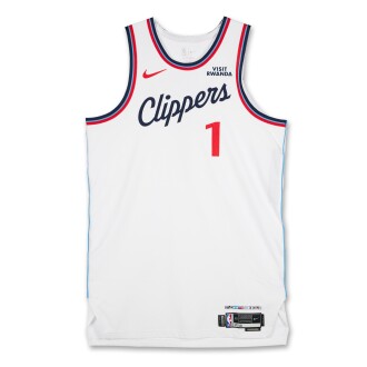 View 1 of Lot 7: James Harden Los Angeles Clippers 2025-2026 Game Worn Association Edition Jersey | Double-Double
