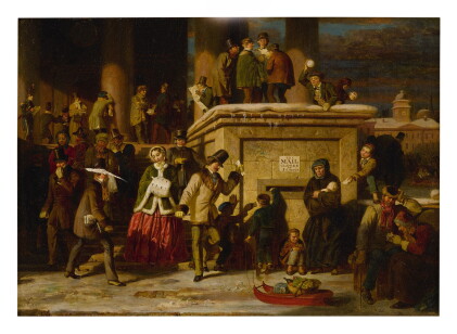 Catalog image of thomas prichard rossiter | city scene at post office