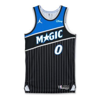 View 1 of Lot 14: Anthony Black Orlando Magic 2026 NBA Playoffs Eastern Conference Round 1 Game Worn Statement Edition Jersey | Game 1