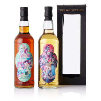 View 1 of Lot 1323: Blended Malt The Whiskyfind 13 & 17 Year Old Chichibu Matsuri (2 BT70)