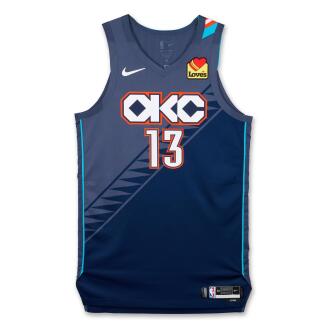 View 1 of Lot 41: Ousmane Dieng Oklahoma City Thunder 2025-2026 Game Worn City Edition Jersey