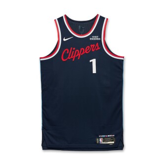 View 1 of Lot 16: James Harden Los Angeles Clippers 2025-2026 Game Worn Icon Edition Jersey